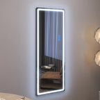 LVSOMT Full Length RGB LED Mirror, 47in x 18in, Black