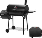 Royal Gourmet Charcoal Grill With Offset Smoker, Cover, 811 Square Inches, Black - CC1830SC