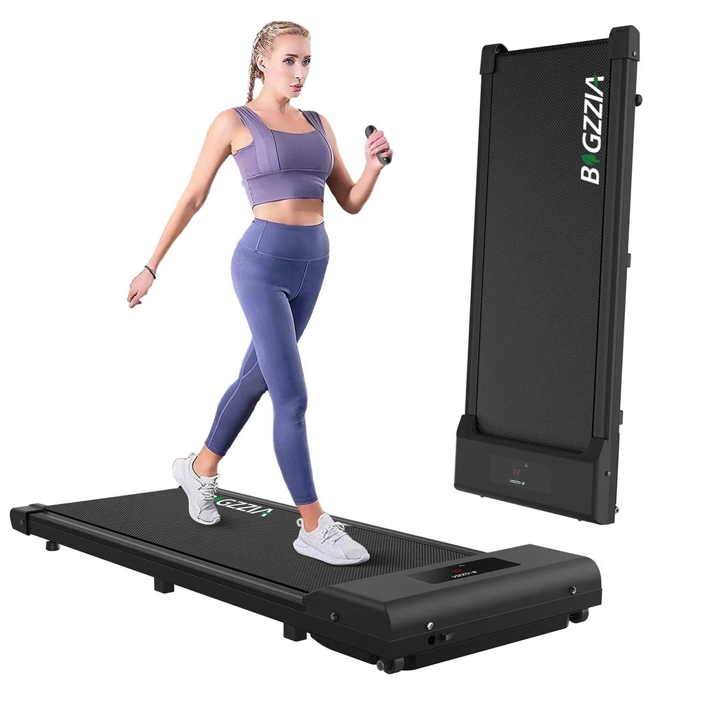 Bigzzia Portable Running and Walking Treadmill, 2 HP, 265 lbs Maximum Weight