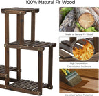 Wooden Plant Display Stand - Fir Wood