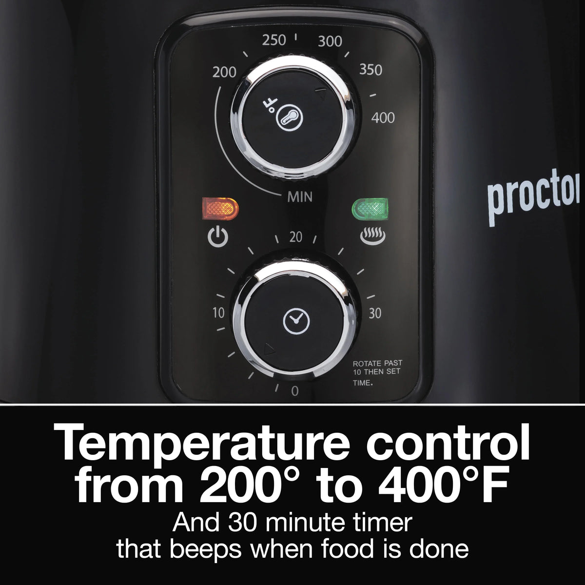 Proctor Silex Air Fryer, 3.7 Quart Capacity, Black - 35056