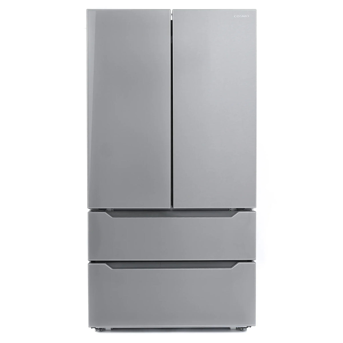 Cosmo 4-Piece Kitchen Appliance Package With 30 in Electric Range, 30 in Wall Mount Hood, 24 in Dishwasher And French Door Refrigerator