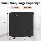WANAI 5 Cu Ft Chest Freezer - Black