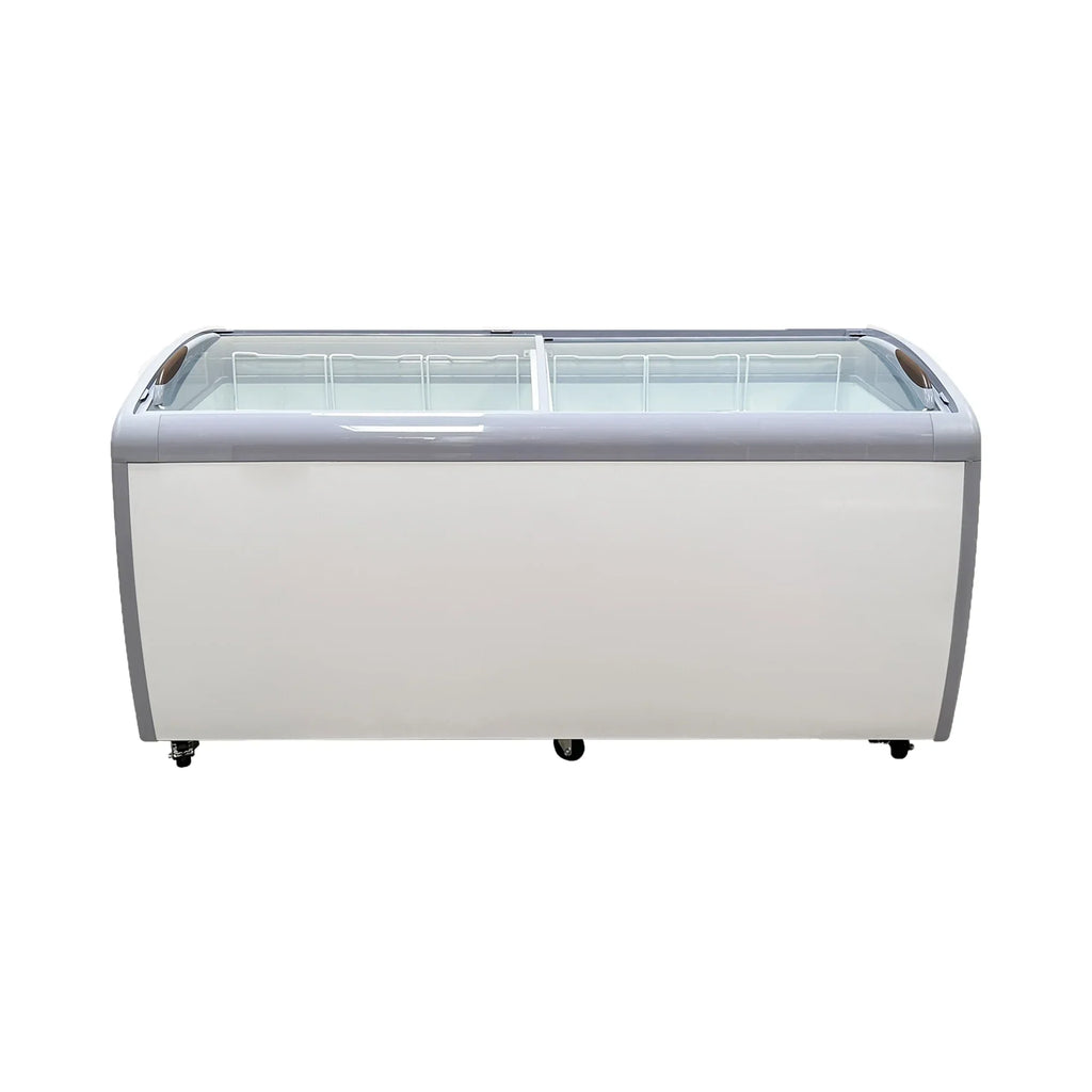 Commercial Chest Freezer, 14.5 Cu. Ft., 72 in Curved Glass Lid