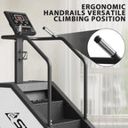 syedee Stair Stepper With LED Screen, 12 Workout Programs, 441LBS, 24-164 Steps/Minute, White