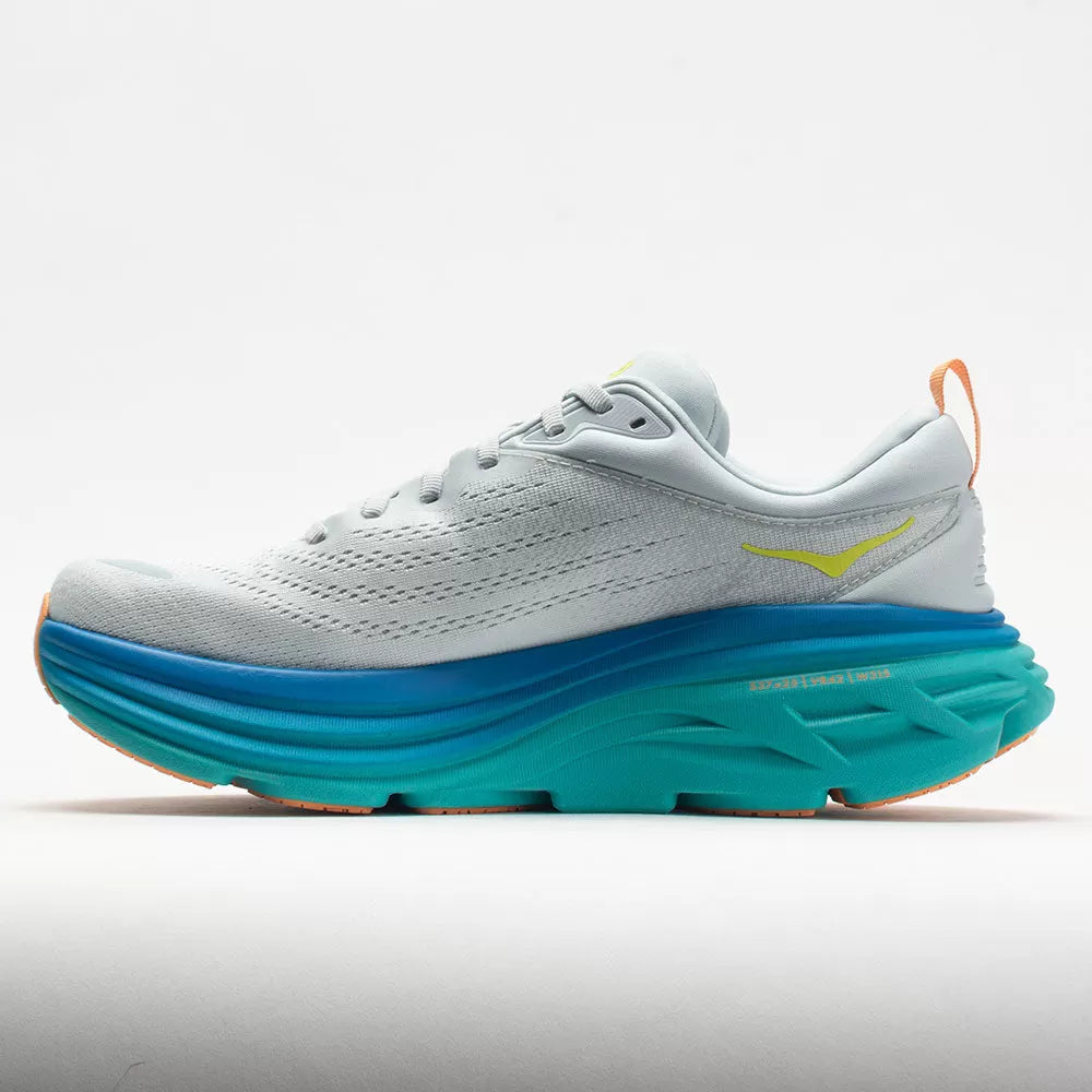 Men's Bondi 8 Running Shoes - Ice Flow/Bit of Blue