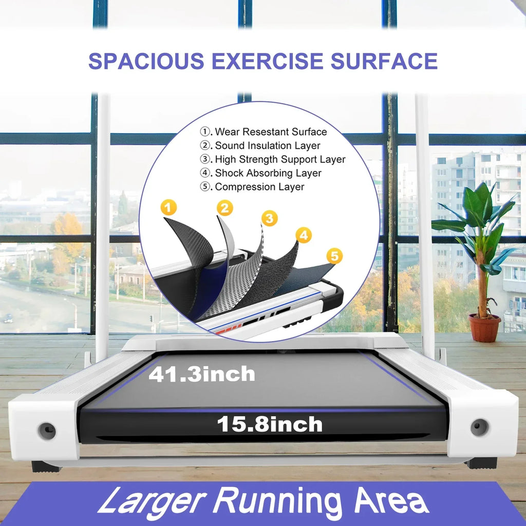 ikayaa 2 In 1 Under Desk Treadmill, 2.5 HP Folding - FYC