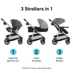 Graco Modes Pramette 3-in-1 Travel System With SnugRide 35 Lite DLX Infant Car Seat, Ellington