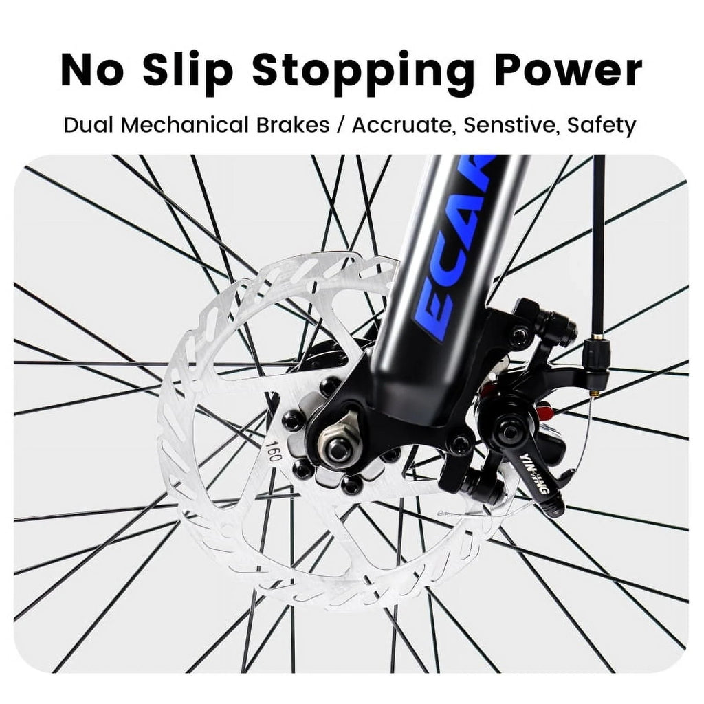 27.5 Inch Full Suspension Mountain Bike With Front And Rear Dual Shock Absorbers, Mechanical Disc Brakes, 21-Speed - A2760