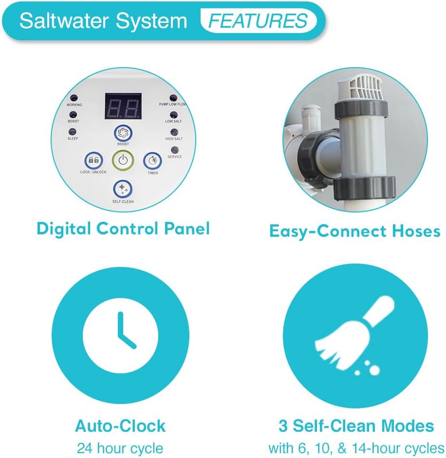 Intex Krystal Clear Saltwater System For Above-Ground Pools Up To 15,000 Gallons