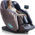RELX Full Body Massage Chair, 20 Modes, 53-inch SL-Track, Brown