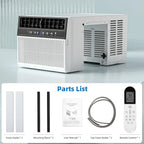Antarctic Star U-Shaped Window Air Conditioner, 12,000 BTU, 115 Volts