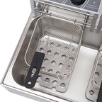 Commercial Electric Deep Fryer, 5000W, 12L Single Tank, Stainless Steel Fry Basket