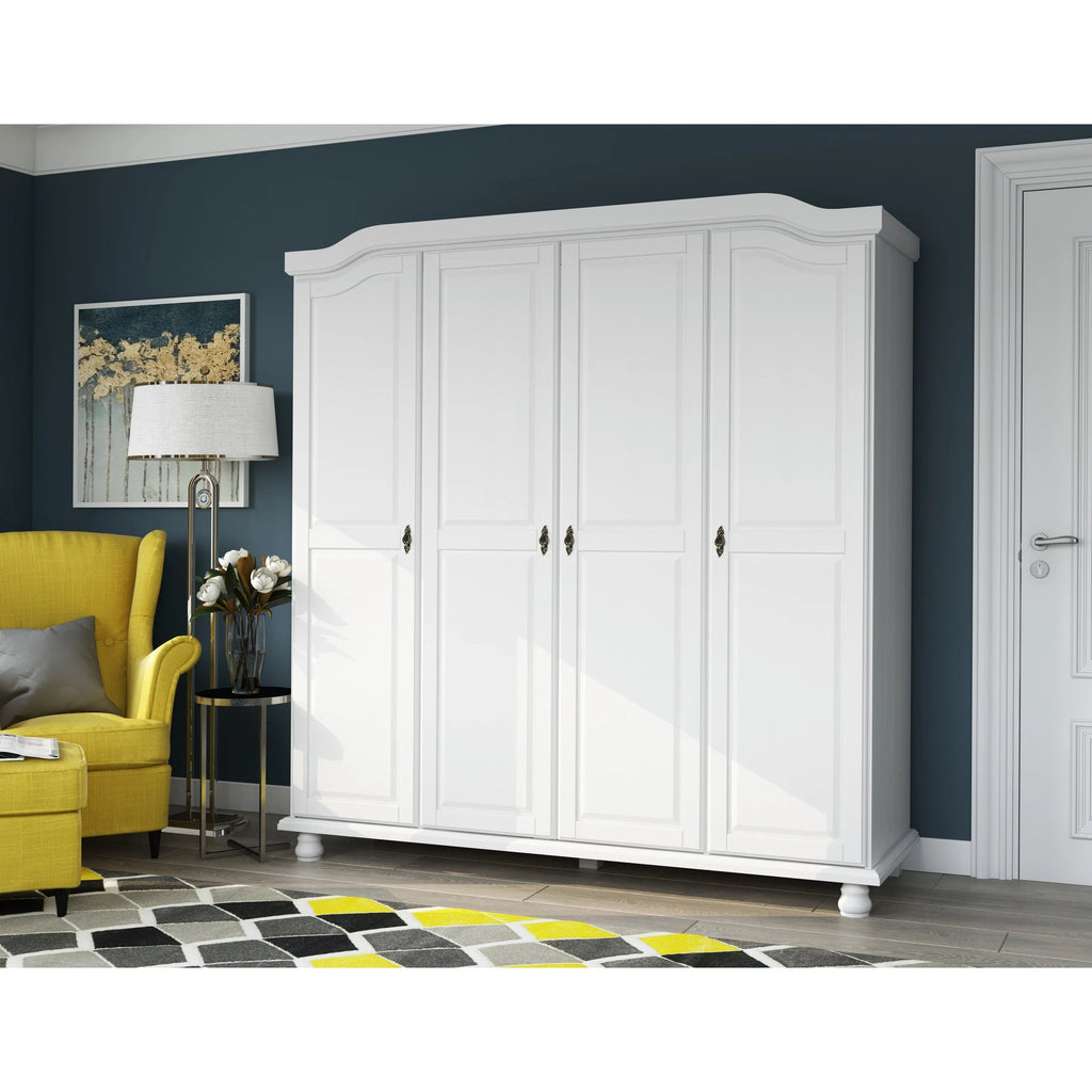 Solid Wood Wardrobe Shelves, Set Of 4, 16.75in W x 18.25in D x 0.75in H - Kyle Collection