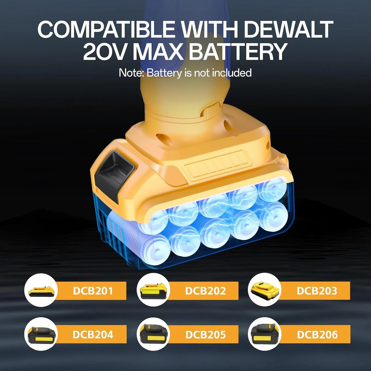 Cordless Stick Water Transfer Pump Compatible With Dewalt 20V Max Battery - 720 GPH, 32 FT Head, 3/4 in Outlet