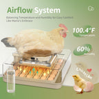 Egg Incubator With Automatic Egg Turning And Humidity Control - 48 Eggs