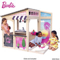 KidKraft Barbie Seaside Wooden Outdoor Playhouse With Attachable Doll Table And Chairs