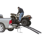 90in Black Steel Dual Runner Folding ATV Ramps