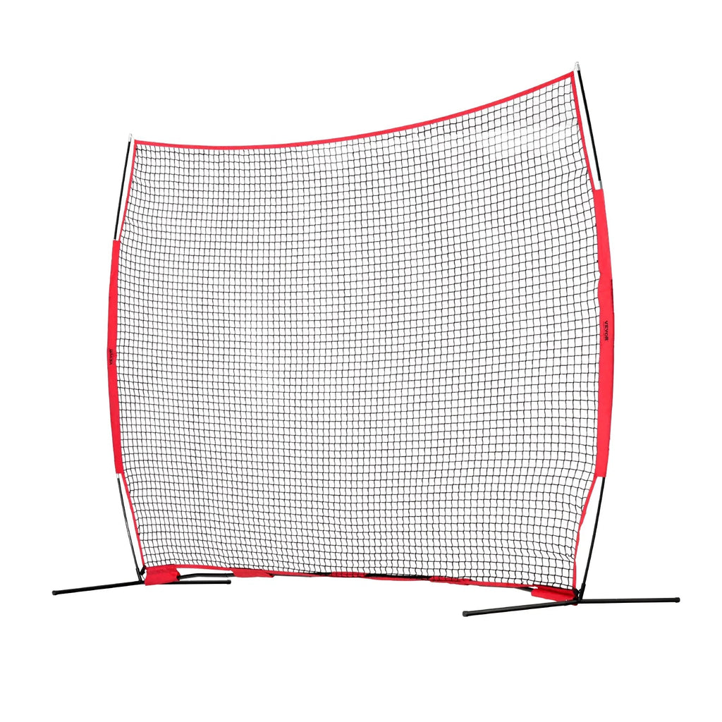 VEVOR Barricade Backstop Net, 12x9 ft Ball Sports Barrier Netting With Carry Bag - SSPDYBQ004