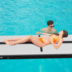 Goplus 10FT Air Track Inflatable Gymnastics Tumbling Mat With Pump - Black
