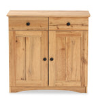 Baxton Studio 2-Door Buffet Kitchen Cabinet, Oak Brown Finished Wood - Lauren