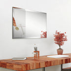 Frameless Beveled Prism Wall Mirror - Clear