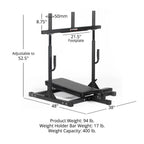 Titan Fitness Vertical Leg Press Machine, 400 LB Capacity, Diamond Footplate, Olympic Plate Compatible