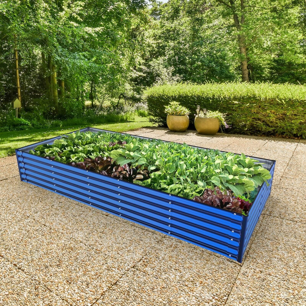 Olle Gardens Rectangle Raised Garden Bed, 17 in Tall