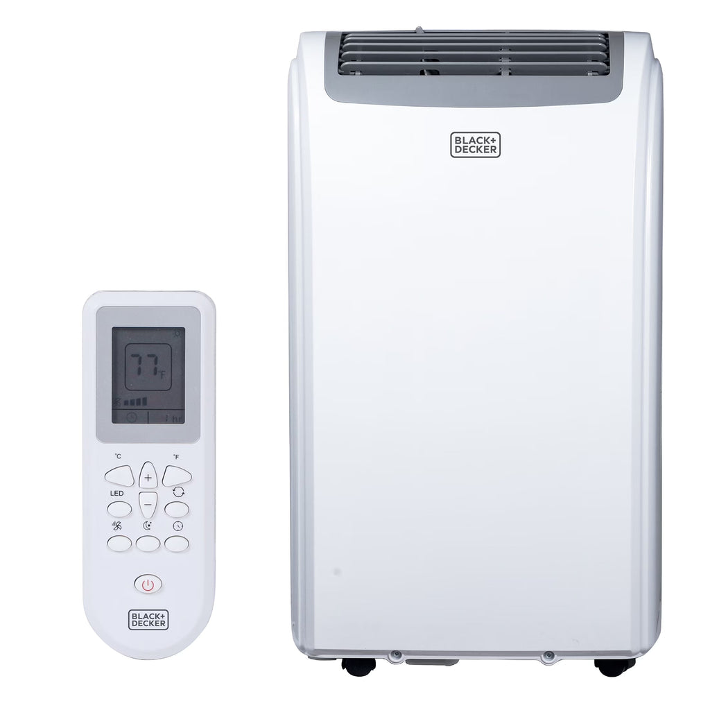 BLACK+DECKER Portable Air Conditioner 14,000-BTU 3-Speed 1,250-Watt With Remote - BPP10WTB