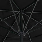 vidaXL Garden Parasol, Azure Blue Polyester With PA Coating, 196.9in x 118.1in