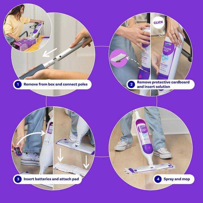 Swiffer PowerMop Starter Kit With 2 Mop Pad Refills And 2 Batteries - PowerMop