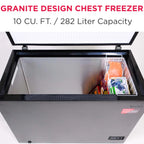 Frigidaire Chest Freezer, 5.0 Cu. Ft., Black Granite Design
