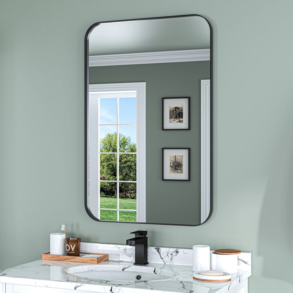 Aluminum Alloy Rounded Corner Wall Vanity Mirror