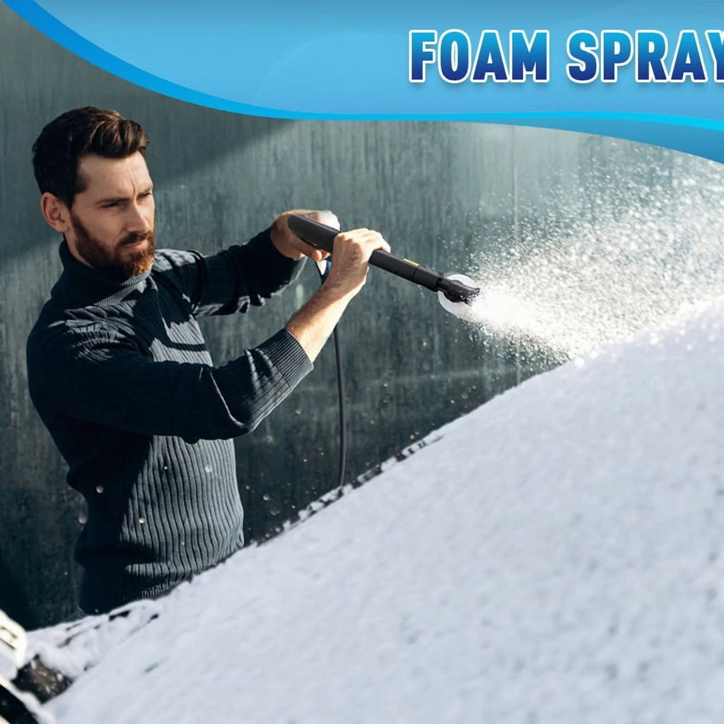 Electric Pressure Washer 5000PSI-Max 3.6GPM 1800 Watt With 4 Nozzles And 500ml Foam Cannon - Blue
