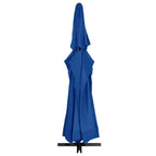 vidaXL Garden Parasol, Azure Blue Polyester With PA Coating, 196.9in x 118.1in