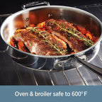 All-Clad D3 Stainless 3-Ply Bonded 3 Quart Saucepan With Lid
