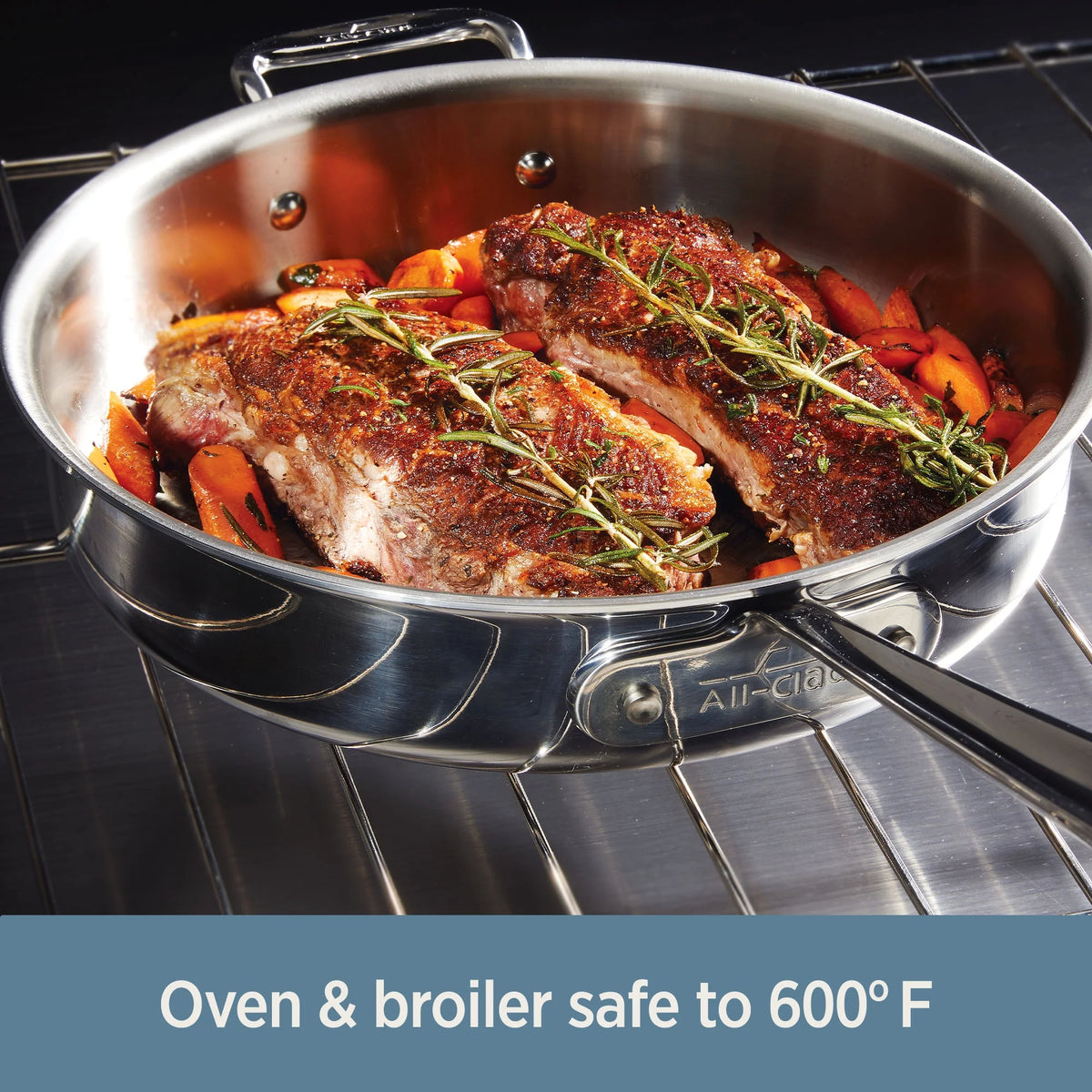 All-Clad D3 Stainless 3-Ply Bonded 3 Quart Saucepan With Lid
