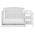 Storkcraft 5-in-1 Convertible Baby Crib & Changer, White - Steveston
