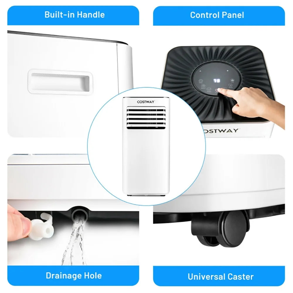 Yardi Yard Portable Air Conditioner 10000 BTU, White, Cools Up To 350 Sq. Ft.