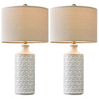 Oneach Ceramic Table Lamps, 24.75 inch, Set Of 2 - Modern Farmhouse