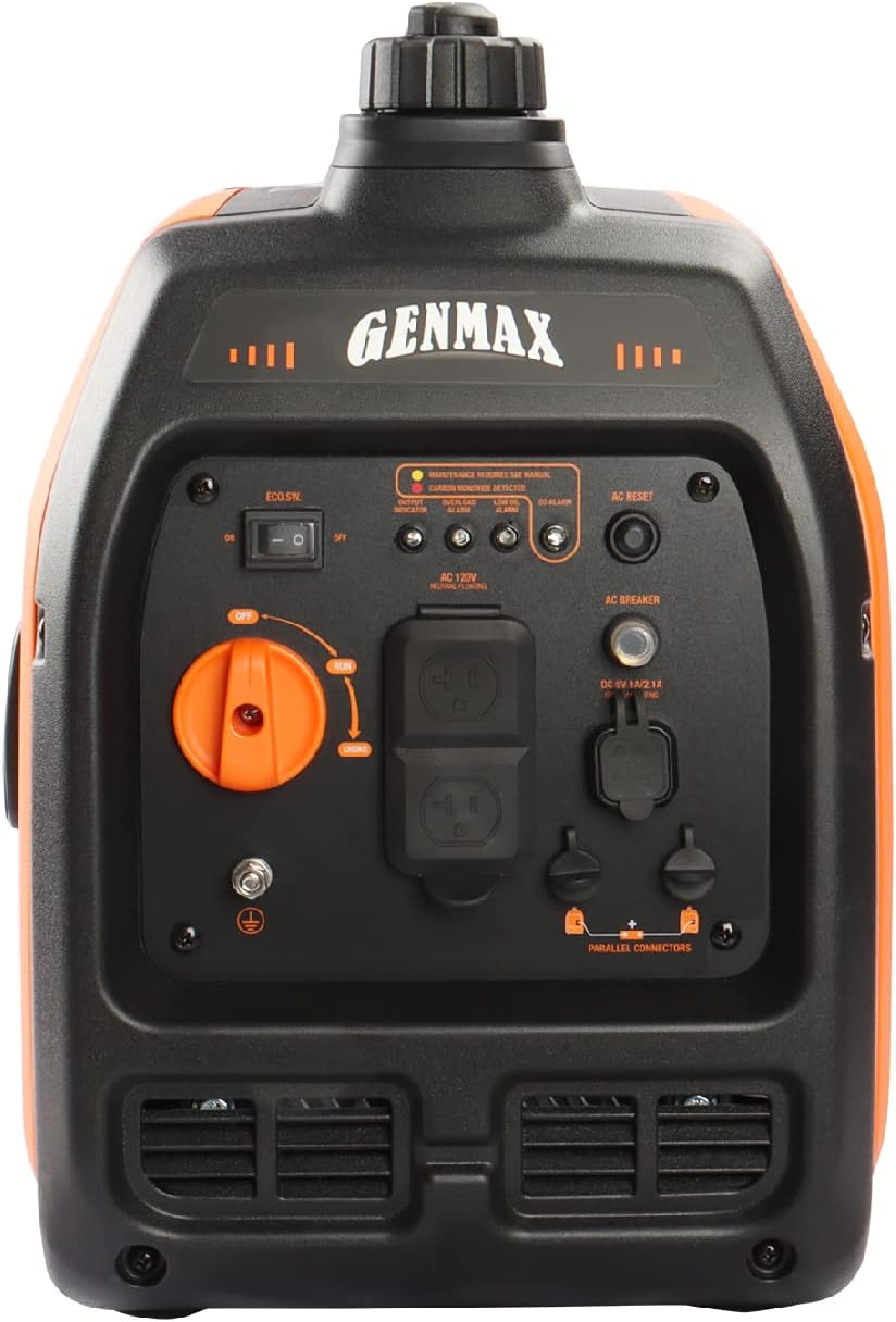GENMAX Gas Inverter Generator - 2200 Starting Watts / 1800 Running Watts