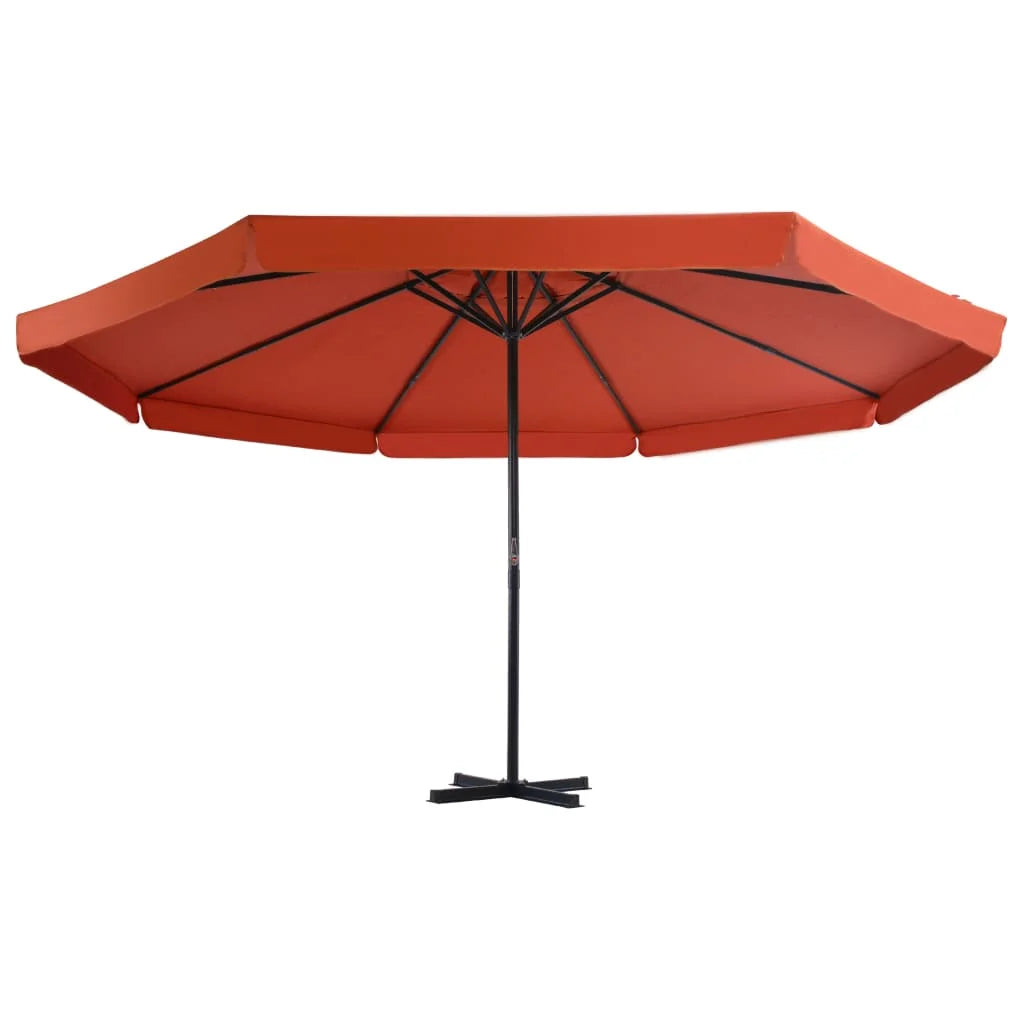 vidaXL Garden Parasol, Azure Blue Polyester With PA Coating, 196.9in x 118.1in
