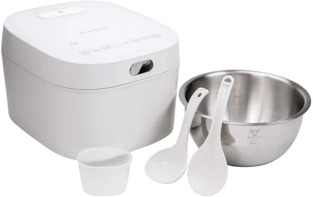 Buffalo White IH Smart Rice Cooker And Warmer, 1 L, 5 Cups