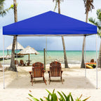 GVDV 10x10 ft Easy Pop Up Outdoor Canopy Tent - Blue