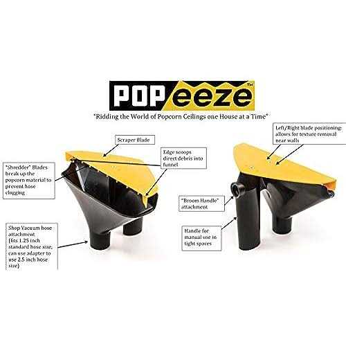 POP EEZE POPeeze Popcorn Ceiling Scraper Tool Shop Vacuum Attachment