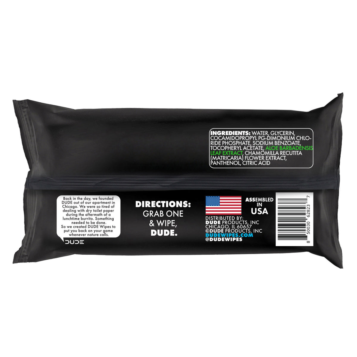 DUDE Flushable Wipes, Fragrance-Free, Moisturizing, XL, 480 Wipes