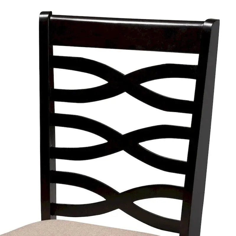Contemporary Dining Chair Set, 4-Piece, 37.4 x 17.7 x 20.5 inches
