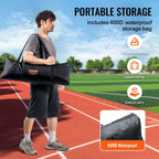 VEVOR Barricade Backstop Net, 12x9 ft Ball Sports Barrier Netting With Carry Bag - SSPDYBQ004