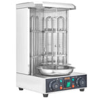 KFFKFF Electric Shawarma Rotisserie Grill 1700W 2 Burners Stainless Steel - ZH-9211
