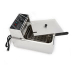 Electric Deep Fryer 6L/6.3QT Stainless Steel Countertop 1700W Single Tank